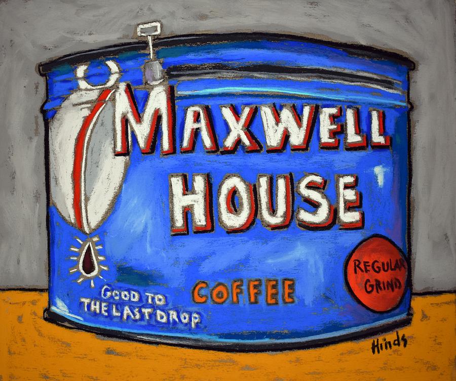 Vintage Maxwell House Coffee Tin Painting by David Hinds
