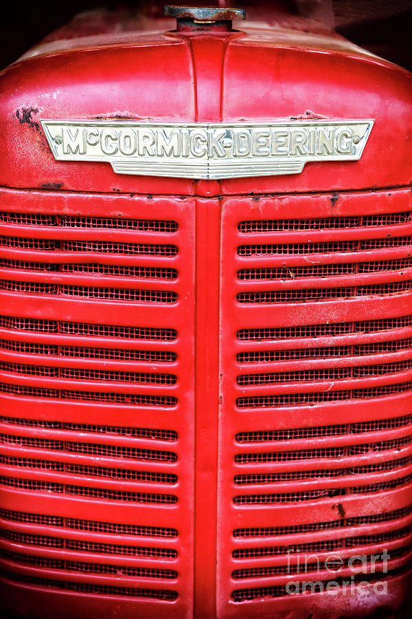 Vintage McCormick Deering Tractor Grill Photograph by John Rizzuto