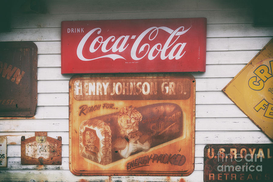 Vintage Photograph - Vintage Metal Signs - Coca Cola by Dale Powell