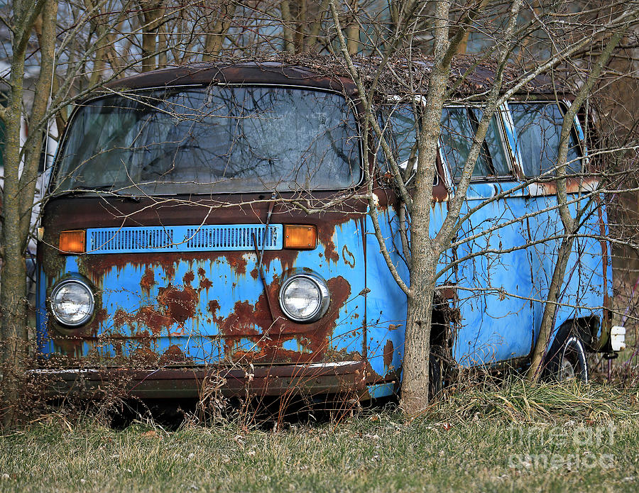 Vintage Micro Bus Photograph by Steve Gass