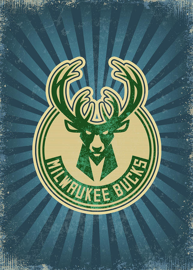 Vintage Milwaukee Bucks Drawing by Leith Huber - Fine Art America