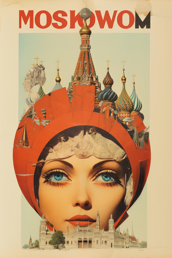 Vintage Painting - Vintage Moskow by My Head Cinema