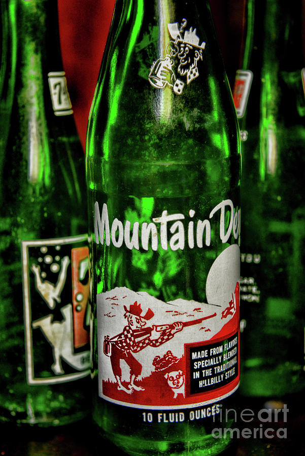 Vintage Mountain Dew Soda Bottle Photograph by Paul Ward