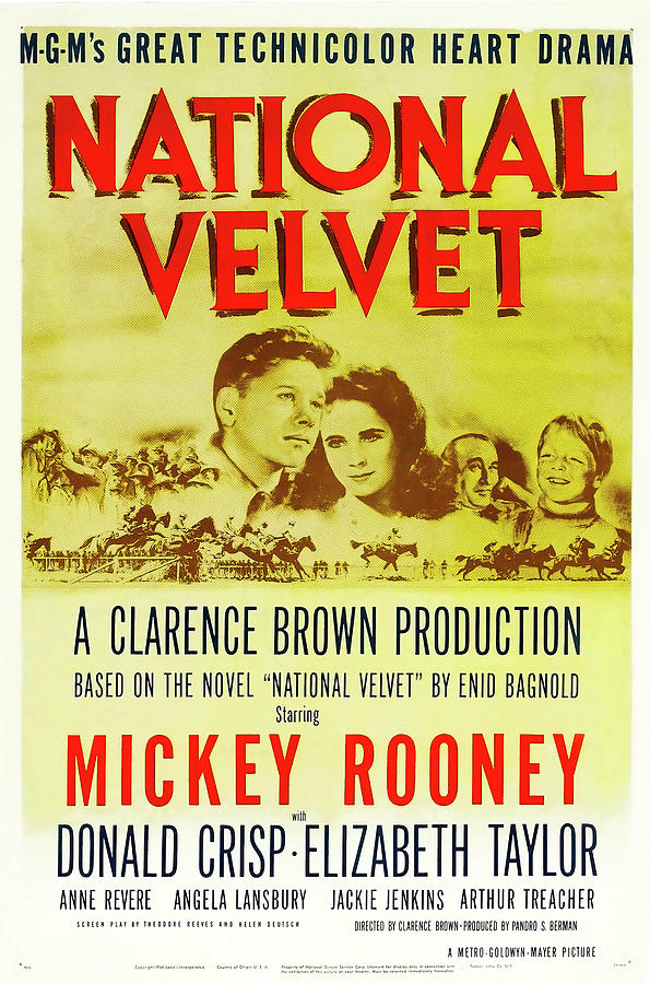 Vintage Movie Poster - National Velvet 1944 by Mountain Dreams