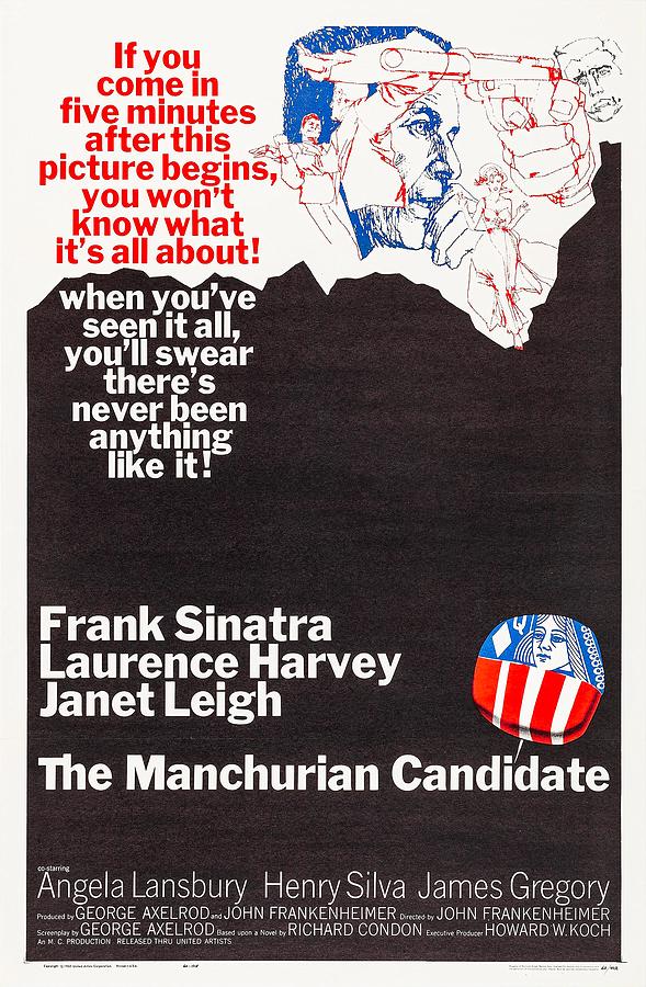 Frank Sinatra Mixed Media - Vintage Movie Poster - The Manchurian Candidate 1962 by Mountain Dreams