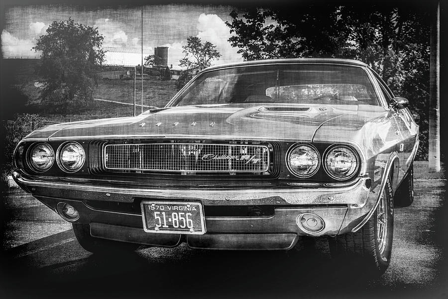 Vintage Muscle Bw Photograph