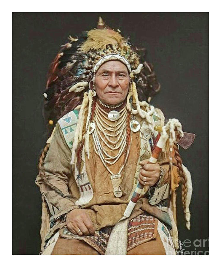 Vintage Native Chief Image Digital Art by Art MacKay