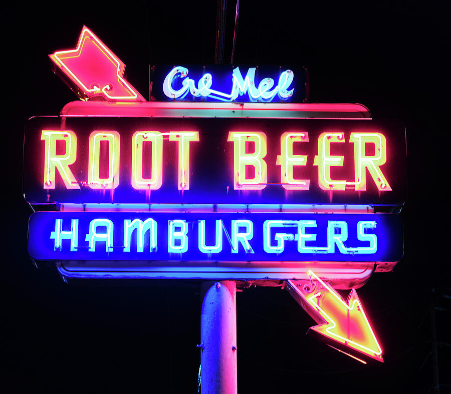 Vintage Neon Root Beer Photograph by Rospotte Photography