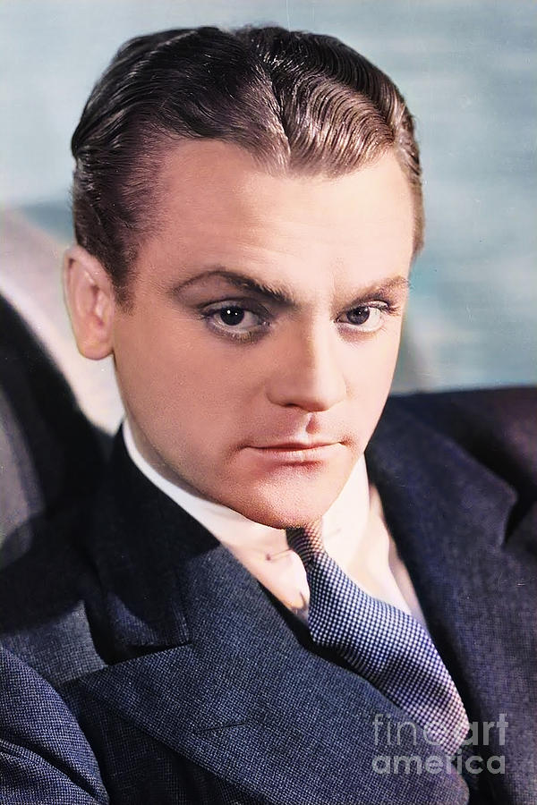Vintage Nostalgia James Cagney Colorized 20210327 Photograph by Wingsdomain Art and Photography