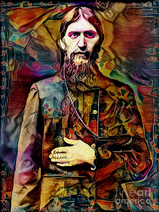 Vintage Nostalgic Russian Mystic Faith Healer Grigori Rasputin 20210914 Photograph by Wingsdomain Art and Photography