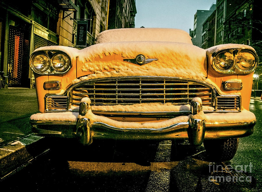 Vintage NYC Taxi Photograph by James Aiken