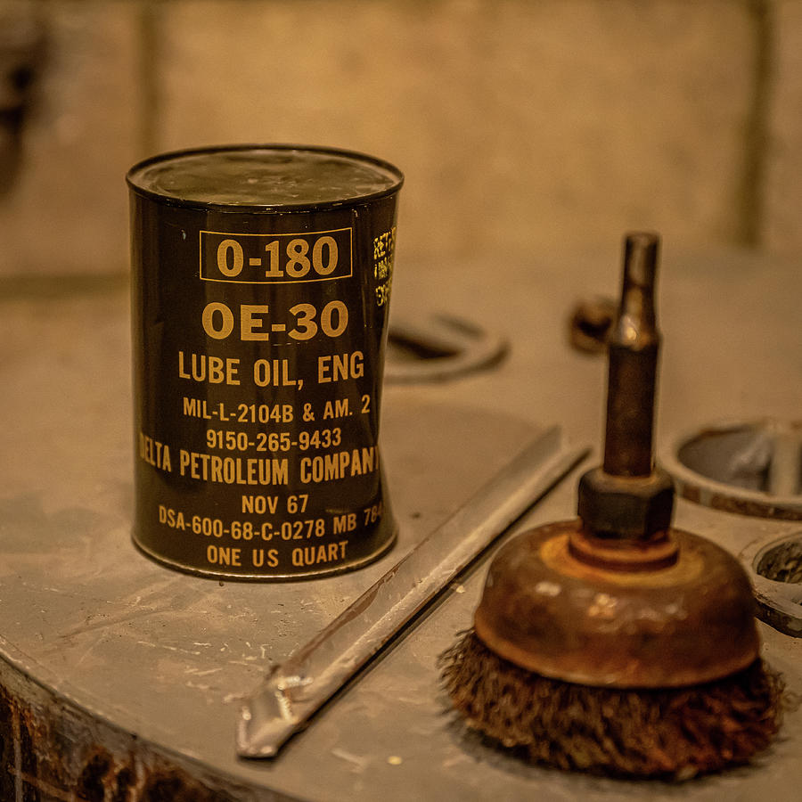Transportation Photograph - Vintage Oil Can by Paul Freidlund
