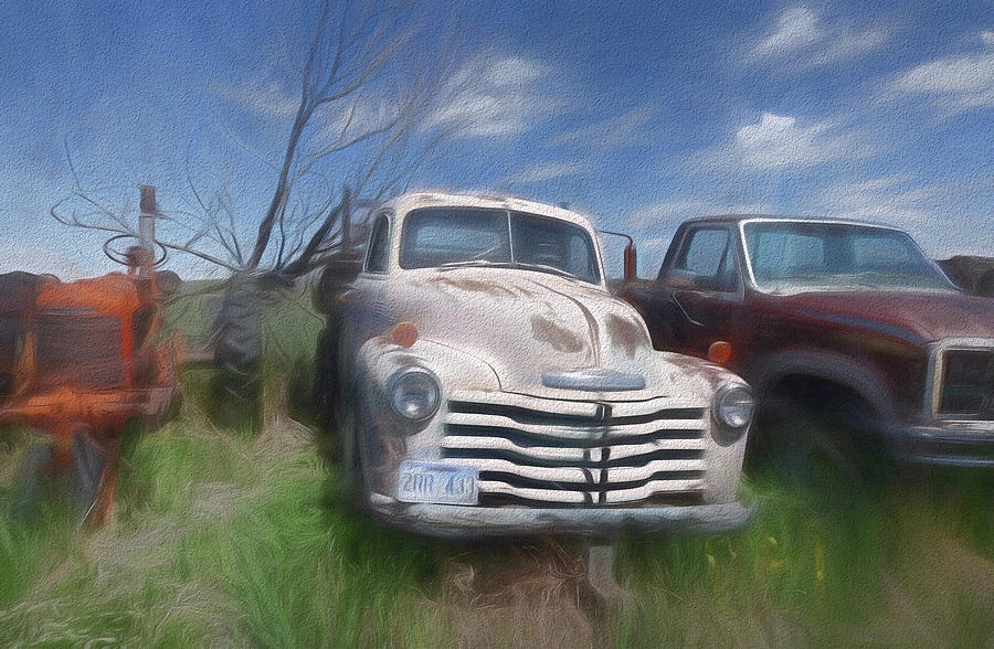 Vintage Old Chevy Truck 522 Photograph by Cathy Anderson