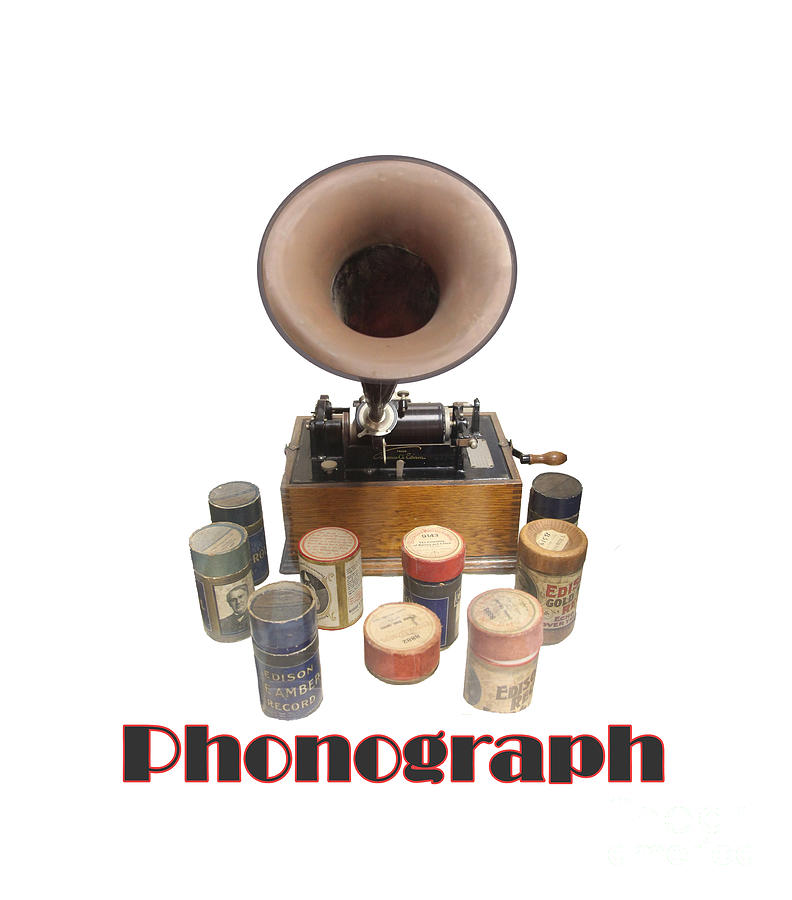 Vintage Old Phonograph Gramophone With Witches Hat Horn   Photograph by Tom Conway