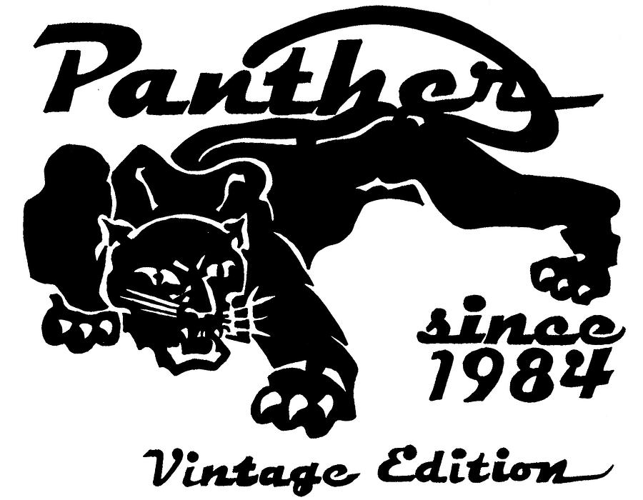 Vintage Panther Drawing by Kirsten Beitler