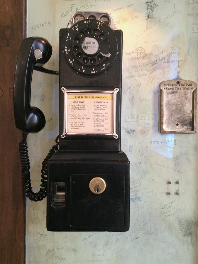 Vintage Pay Phone Photograph by Joseph Skompski