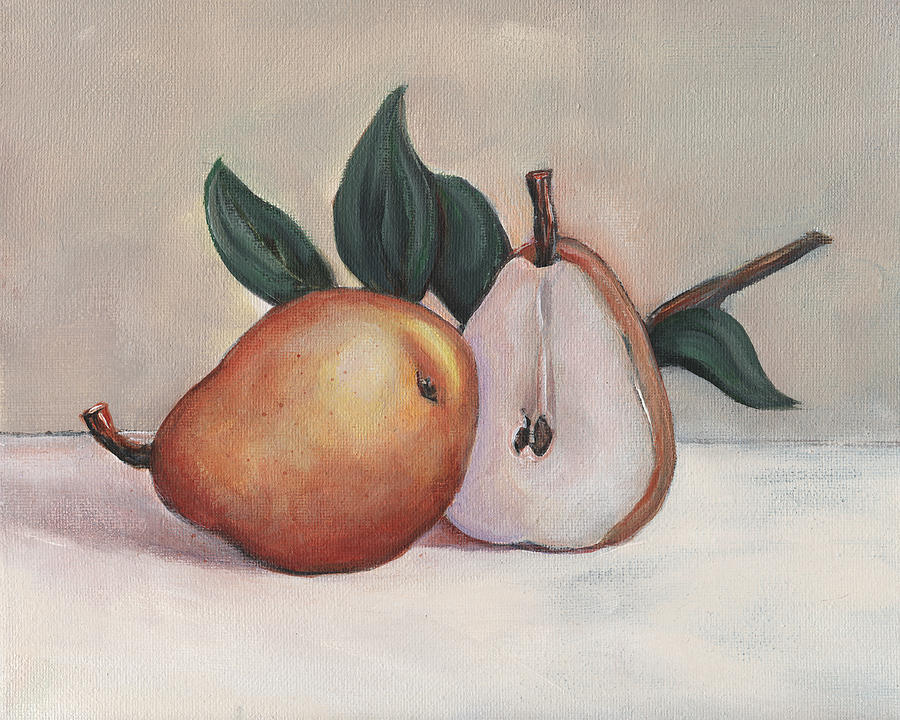 Pear Painting - Vintage PearsII by Toni Grote