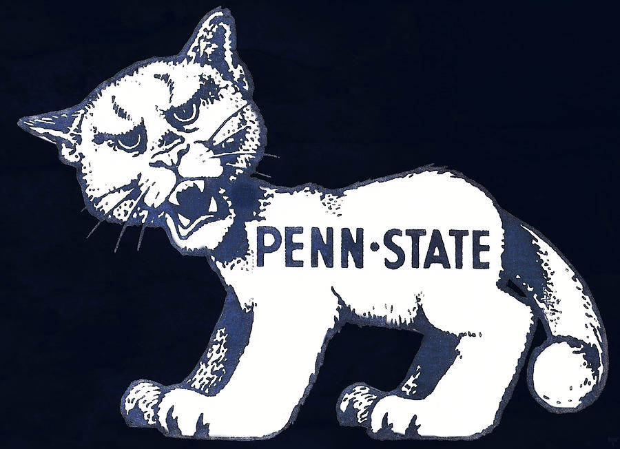 Vintage Penn State Art Mixed Media by Row One Brand