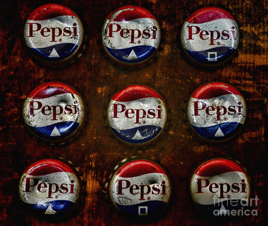 Vintage Pepsi Bottle Caps Photograph by Paul Ward - Fine Art America