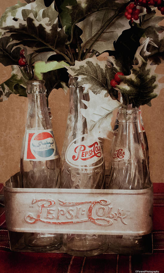 Vintage Pepsi Cola Bottles Photograph by Debra Forand