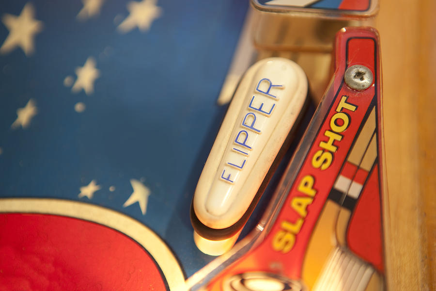 Vintage Pinball Flipper Photograph by Steinphoto