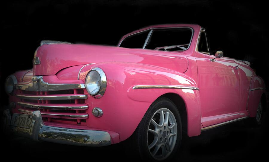 pink convertible ride on car