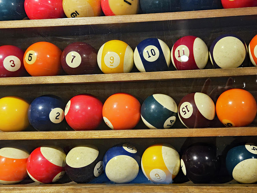 Vintage Pool Balls Photograph