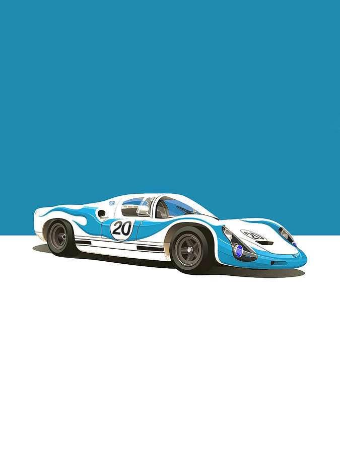Vintage Porsche LeMans Race Car Digital Art by Thespeedart Vintage Porsche LeMans Race Car Digital Art by Thespeedart
