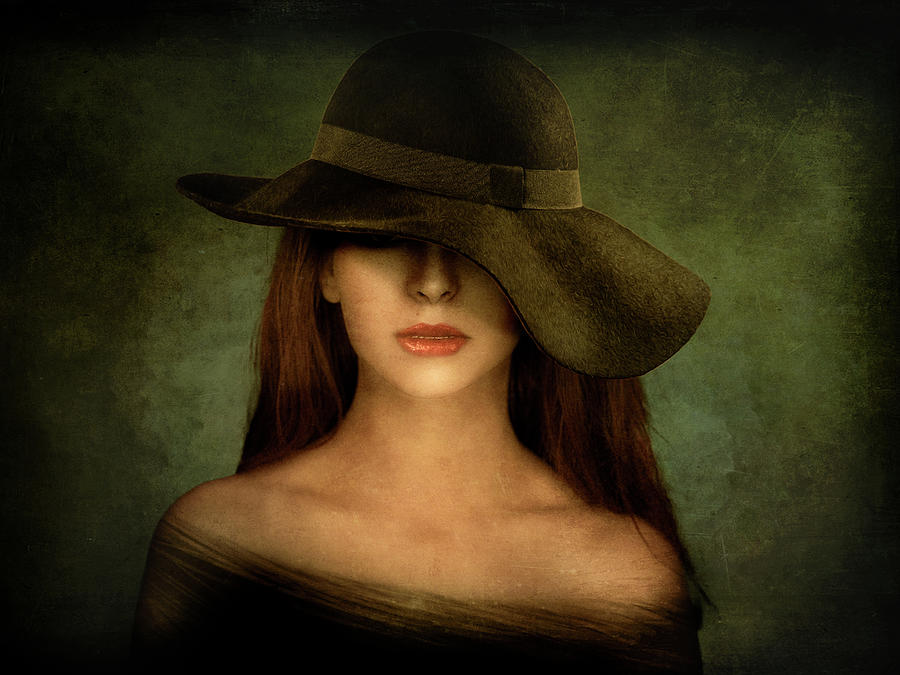 Portrait Digital Art - Vintage Portrait by Arjen Roos Portrait Digital Art - Vintage Portrait by Arjen Roos