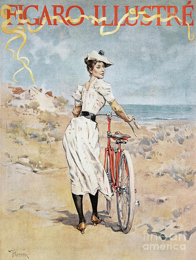 Vintage Poster advertising the Figaro Illustre, 1893  Painting by Frederik Hendrik Kaemmerer