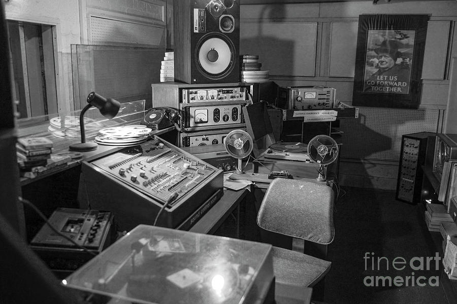 Vintage radio studio Photograph by Patricia Hofmeester