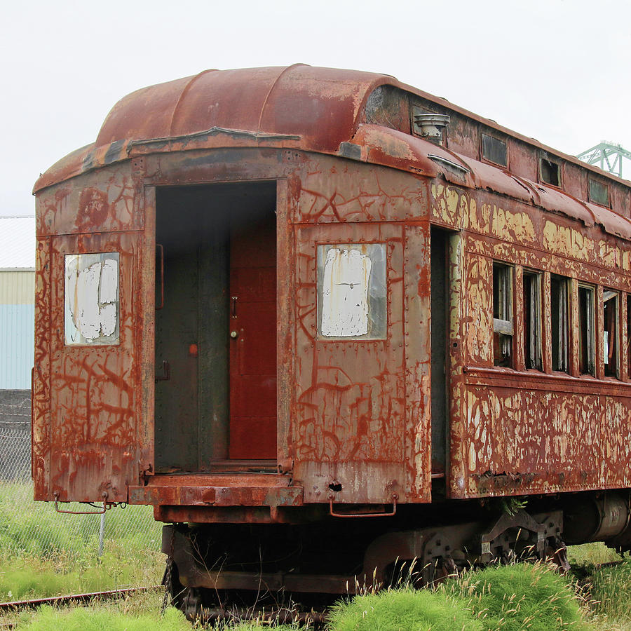 Vintage Railroad Car Photograph by Art Block Collections