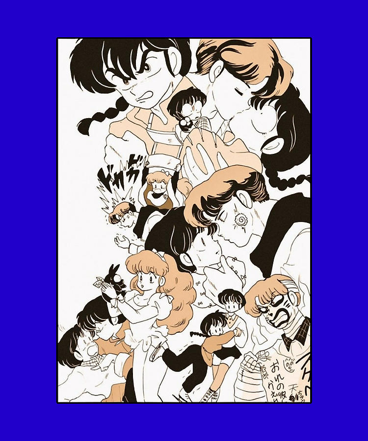 Japanese Anime Ranma 12 Manga Women 90s Kawaii Grunge Aesthetic