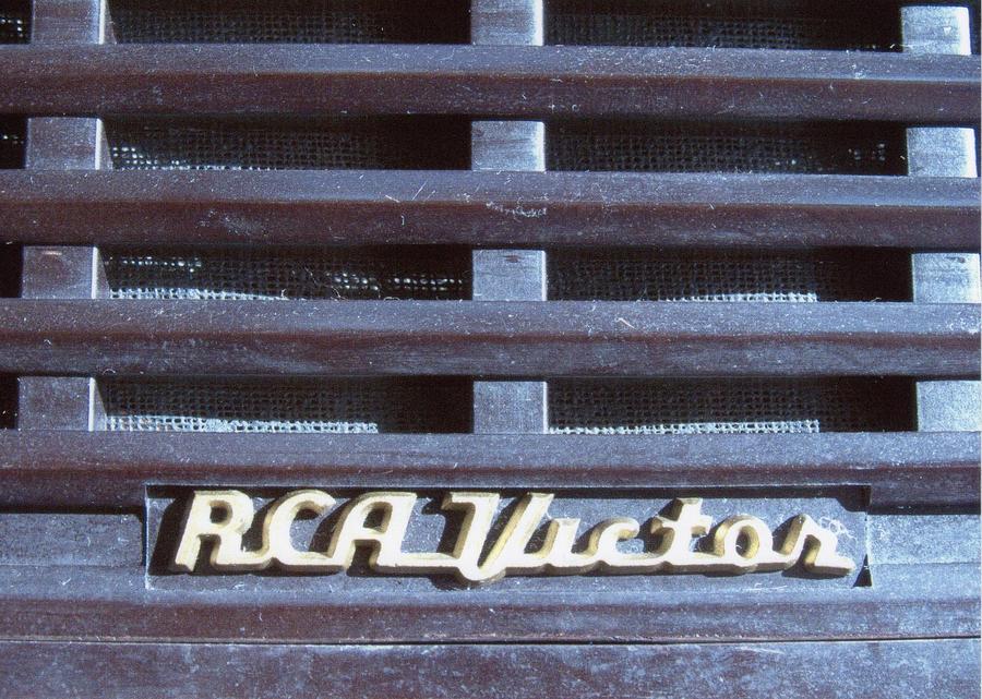 Vintage RCA Victor Radio Logo Photograph by Kathy Noel