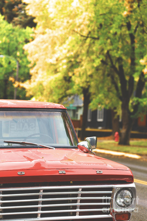 Vintage Red Ford Pickup Photograph By Edward Fielding Pixels 1877