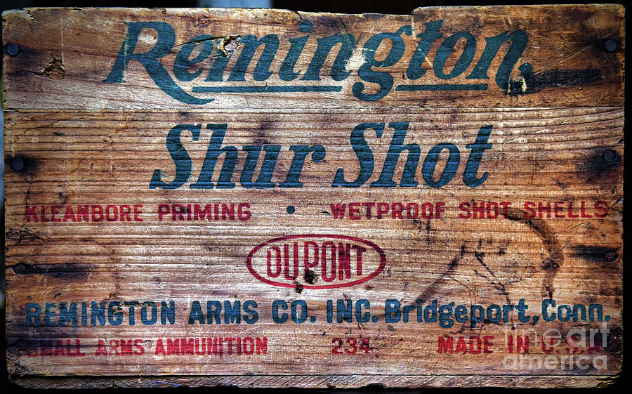 Vintage Remington Shotgun Ammo Wooded Box Photograph by Paul Ward