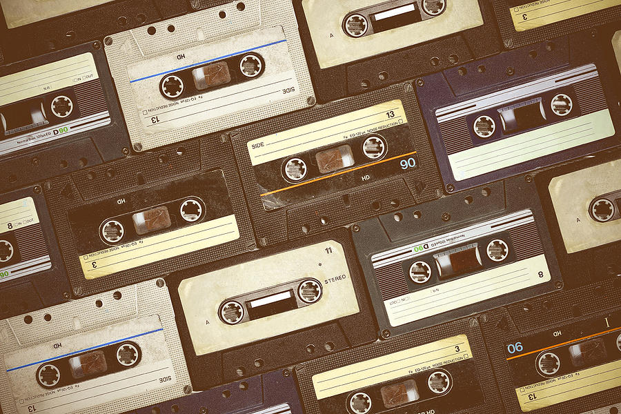Vintage Retro Audio Cassette Photograph