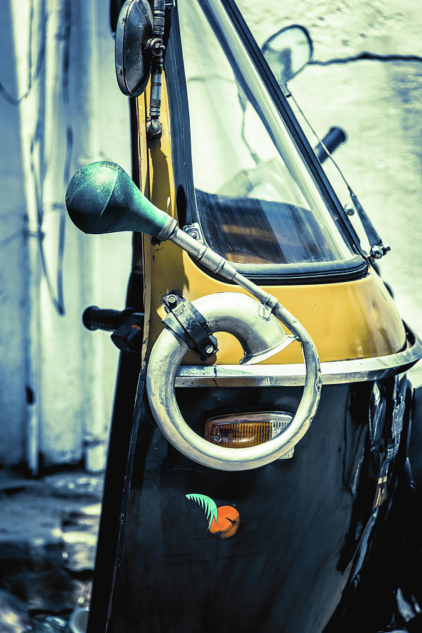 Vintage Rickshaw Photograph by Josu Ozkaritz