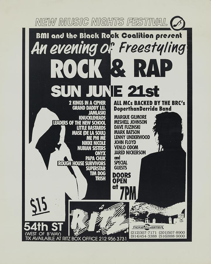 Vintage Rock And Rap Music Poster Digital Art