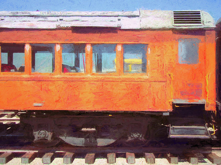 Vintage Rusty Railroad Passenger Car Photograph by DK Digital