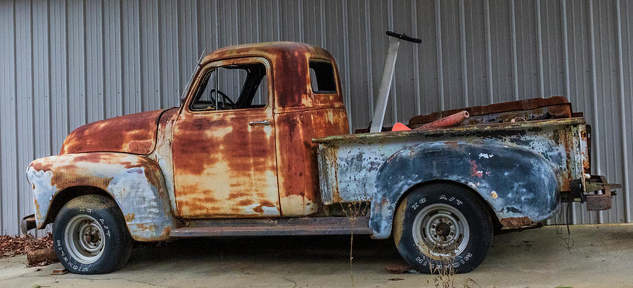 Vintage Rusty Truck in the Blue Ridge 301 Photograph by Dan Carmichael