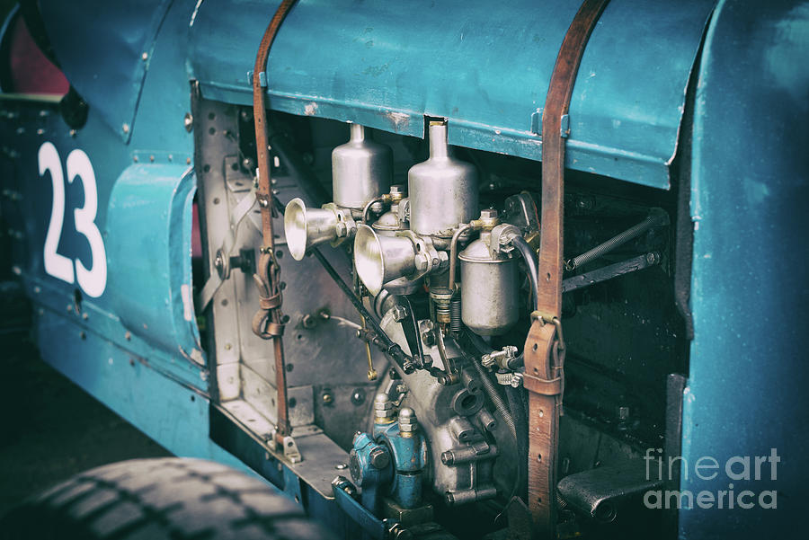 Vintage Salmson Racing Car Engine Detail Photograph by Tim Gainey