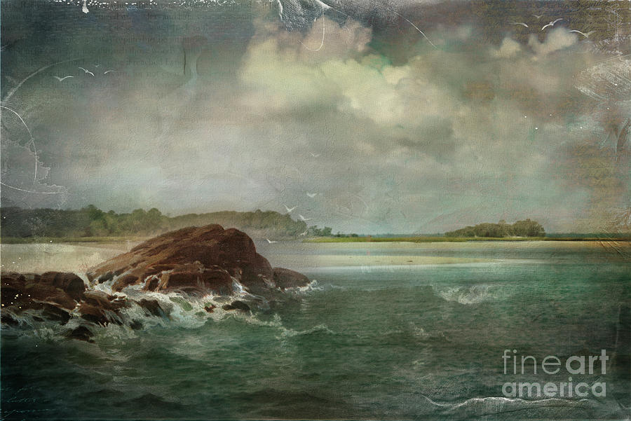 Vintage Seascape Photograph By Coastal Elements Design