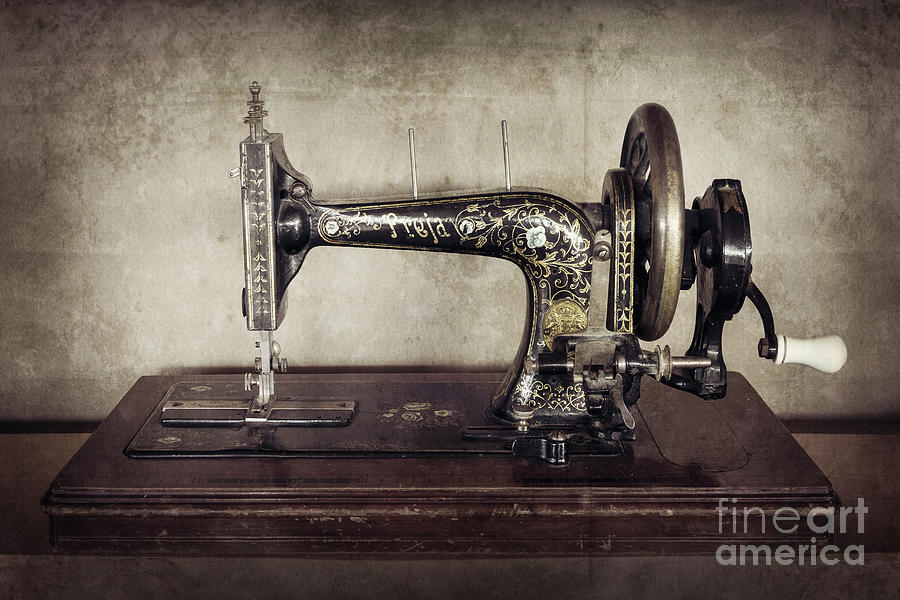 Vintage sewing machine Photograph by Delphimages Photo Creations