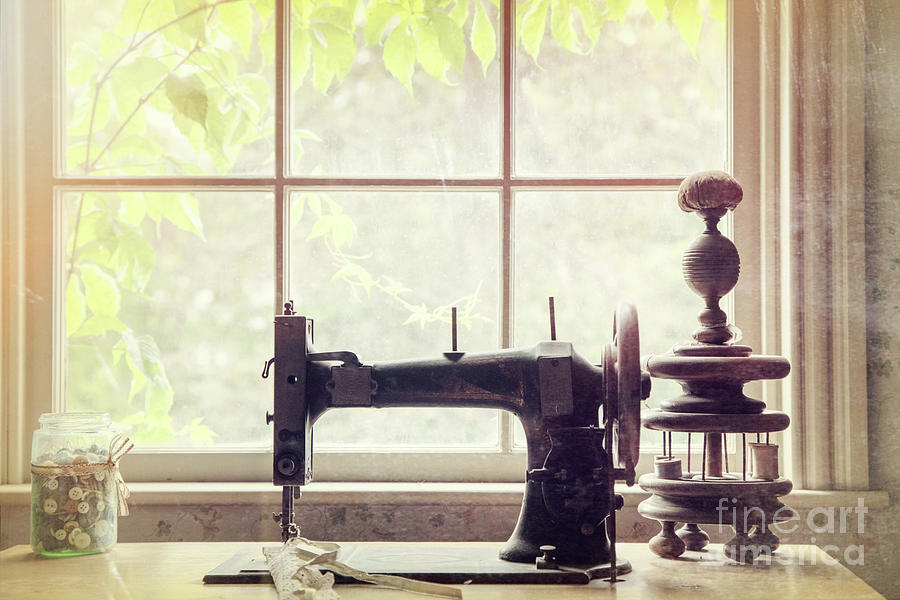 Vintage sewing machine Photograph by Jane Rix