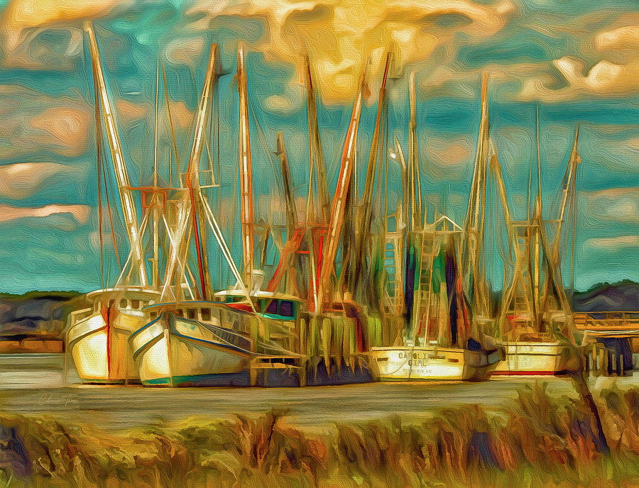 Vintage Shrimp Boats 3 Photograph by Catherine Thiem - Fine Art America