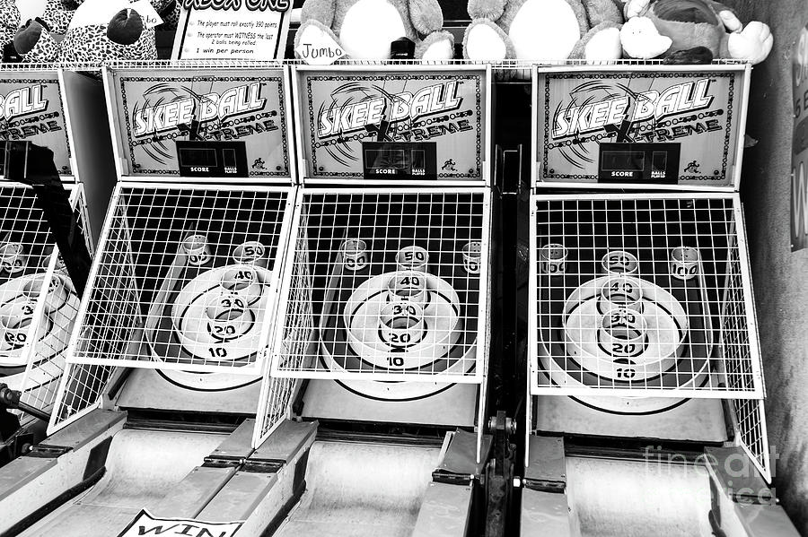 Vintage Skee Ball at the Middlesex County Fair Photograph by John Rizzuto