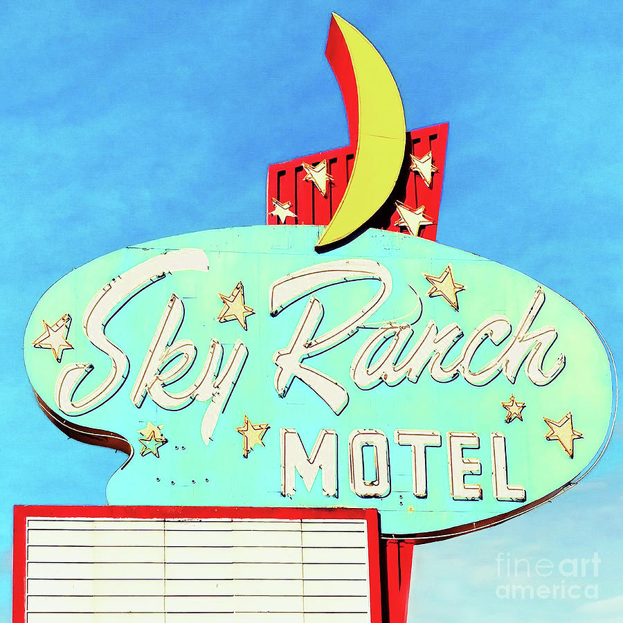 Vintage Sky Ranch Motel 20200202 square v1 Photograph by Wingsdomain Art and Photography