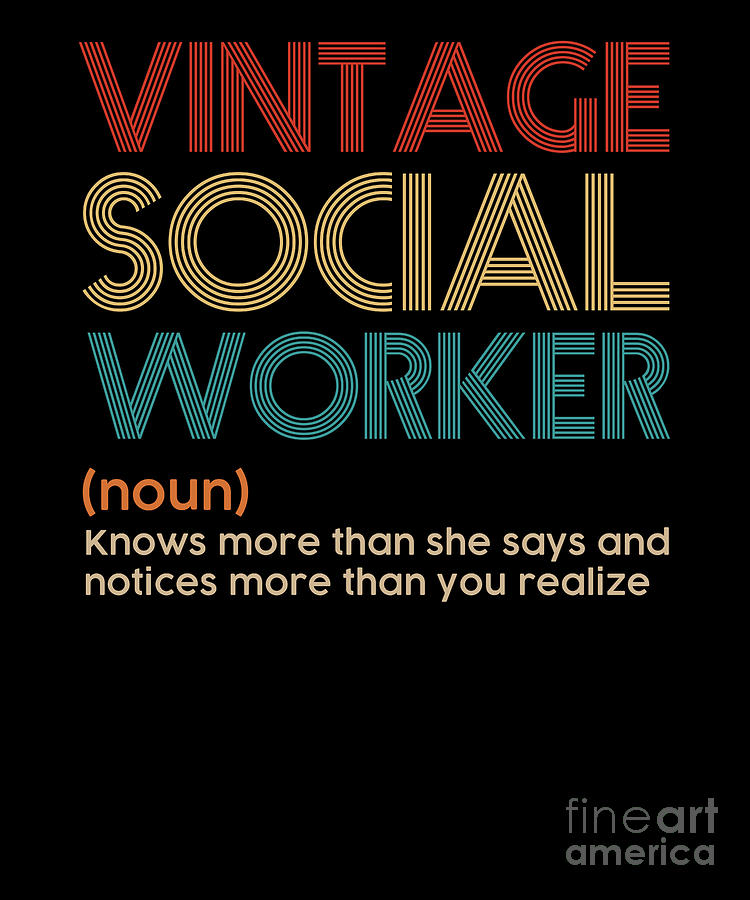 Vintage Social Worker Digital Art by RaphaelArtDesign - Fine Art America