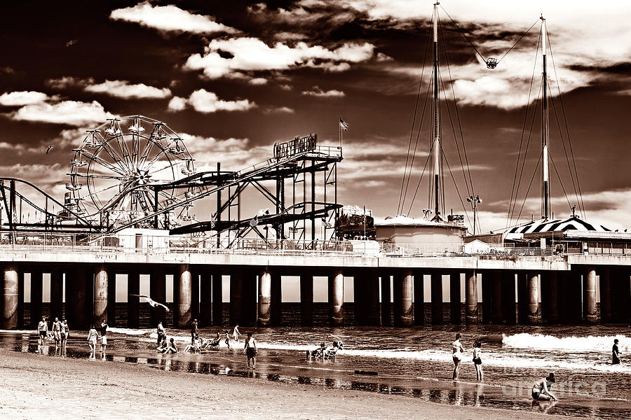 Vintage Steel Pier Days in Atlantic City Photograph by John Rizzuto